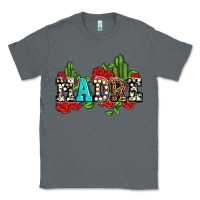 Charcoal Heather madre with roses and cactus Classic Tee - AdoDesignShop