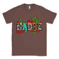 Chestnut madre with roses and cactus Classic Tee - AdoDesignShop