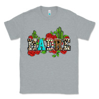 Heather Grey madre with roses and cactus Classic Tee - AdoDesignShop
