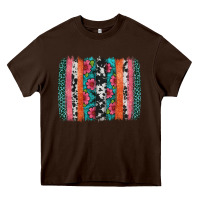 Chocolate Brown easter spring floral brushstroke Heavy Core Tee - Artiststas