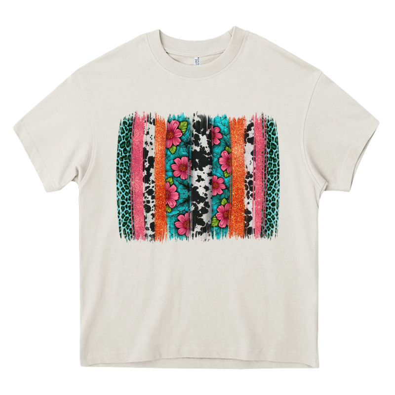 Easter Spring Floral Brushstroke Heavy Core Tee by Artiststas | Teevron