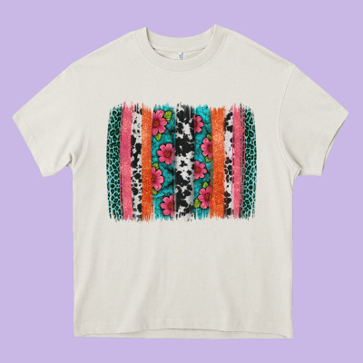 Easter Spring Floral Brushstroke Heavy Core Tee Designed By Artiststas