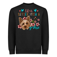 Black life is better with a yorkie Heavyweight Sweatshirt - Jasminsmagicworld