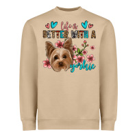 Mushroom life is better with a yorkie Heavyweight Sweatshirt - Jasminsmagicworld