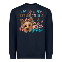 Navy life is better with a yorkie Heavyweight Sweatshirt - Jasminsmagicworld