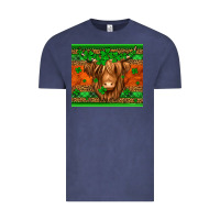 Vintage Denim st patricks day long haired cow Vintage Tee - Jasminsmagicworld