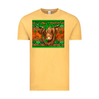 Vintage Mustard st patricks day long haired cow Vintage Tee - Jasminsmagicworld