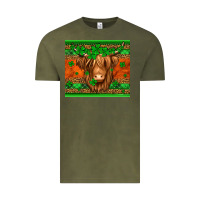 Vintage Olive st patricks day long haired cow Vintage Tee - Jasminsmagicworld