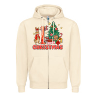 Sandshell red christmas bunny 1st christmas Zipper Hoodie - MaliasSmallBusiness