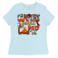 Baby Blue campers gonna camp western Ladies Tee - texasbilliewilder