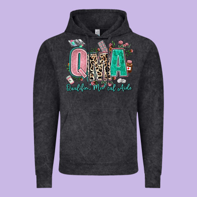 Qma Qualified Medical Aide Vintage Hoodie Designed By Adodesignshop