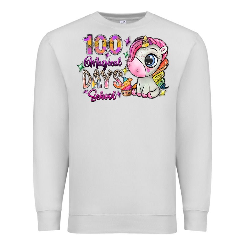 100 Magical Days School Premium Sweatshirt by SublimationCraftShop | Teevron