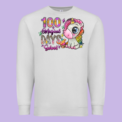 100 Magical Days School Premium Sweatshirt Designed By Sublimationcraftshop