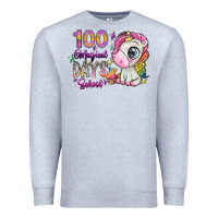Heather Grey 100 magical days school Premium Sweatshirt - SublimationCraftShop