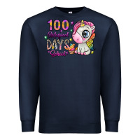 Navy 100 magical days school Premium Sweatshirt - SublimationCraftShop