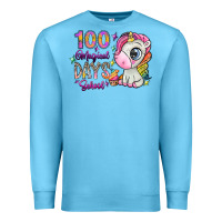 Ocean Blue 100 magical days school Premium Sweatshirt - SublimationCraftShop