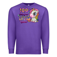 Purple 100 magical days school Premium Sweatshirt - SublimationCraftShop