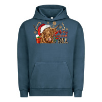 Pigment Midnight Navy merry christmas yall Urban Hoodie - CowGirlArtShop