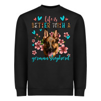 Black life is better with a german shepherd Heavyweight Sweatshirt - Jasminsmagicworld