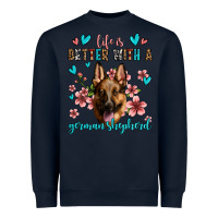 Navy life is better with a german shepherd Heavyweight Sweatshirt - Jasminsmagicworld