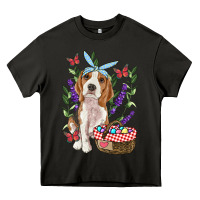 Asphalt Easter Beagle Heavy Core Tee - RanaPortraitStore