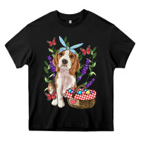 Black Easter Beagle Heavy Core Tee - RanaPortraitStore