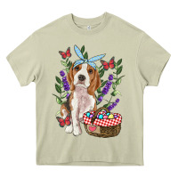 Mossy Easter Beagle Heavy Core Tee - RanaPortraitStore
