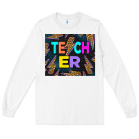 White Western Teacher Flash Long Sleeve Tee - LillyAllenDesigns