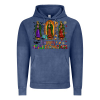 Vintage Denim our lady of guadalupe happy hallothanksmas Vintage Hoodie - JahusDesignShop