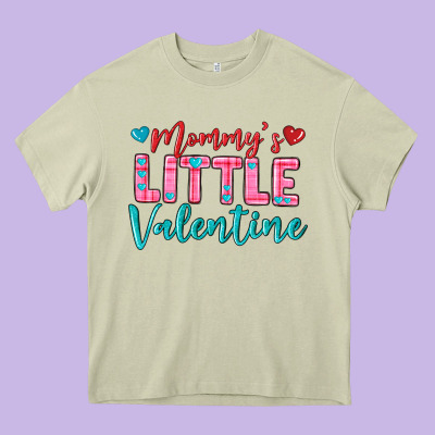 Momys Little Valentine Heavy Core Tee Designed By Texasbilliewilder
