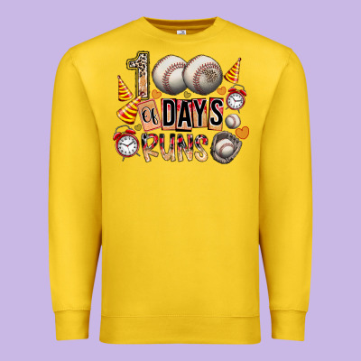 100 Of Days Runs Premium Sweatshirt Designed By Sublimationcraftshop