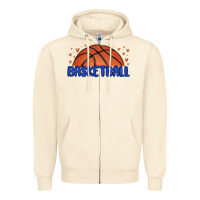 Sandshell basketball Zipper Hoodie - MaliasSmallBusiness
