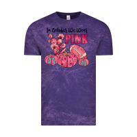 Cloud Purple in october we wear pink Vintage Tee - JahusDesignShop
