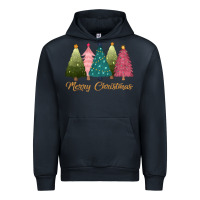 Navy merry christmas trees Urban Hoodie - CowGirlArtShop