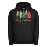 Pigment Black merry christmas trees Urban Hoodie - CowGirlArtShop