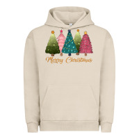 Pigment French Oak merry christmas trees Urban Hoodie - CowGirlArtShop