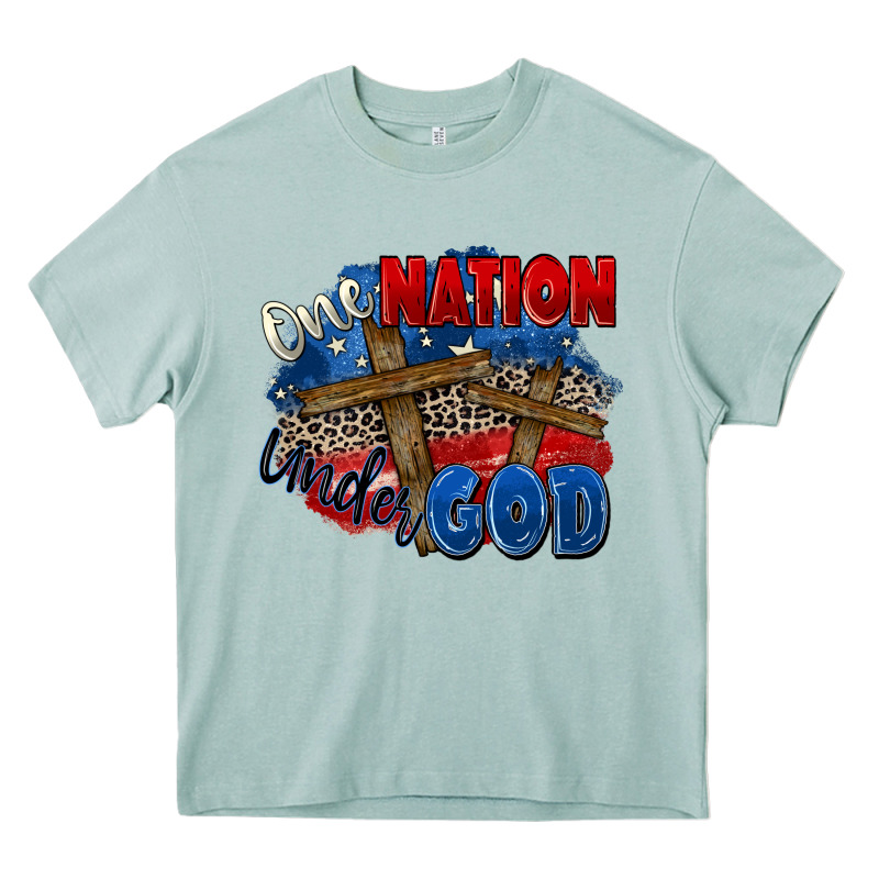 One Nation Under God Heavy Core Tee by Zillion Design Studio | Teevron