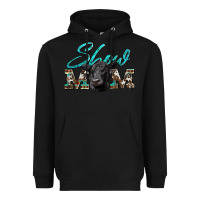 Black show mom aztec cowhide black angus Heavyweight Hoodie - Artiststas