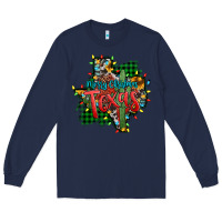 Navy western desert christmas texas map Long Sleeve Tee - Jasminsmagicworld