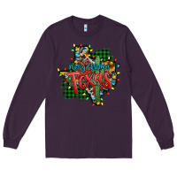 Plum western desert christmas texas map Long Sleeve Tee - Jasminsmagicworld