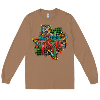 Toasted Coconut western desert christmas texas map Long Sleeve Tee - Jasminsmagicworld
