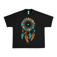 Black dreamer catcher sunflower Urban Heavy Tee - JahusDesignShop