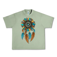 Oil Green dreamer catcher sunflower Urban Heavy Tee - JahusDesignShop