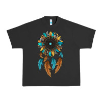 Pigment Black dreamer catcher sunflower Urban Heavy Tee - JahusDesignShop