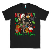 Black ho ho holy shit what a year christmas skeleton Classic Tee - Jasminsmagicworld