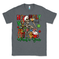 Charcoal Heather ho ho holy shit what a year christmas skeleton Classic Tee - Jasminsmagicworld