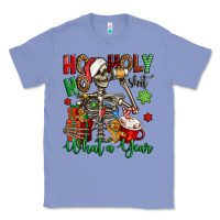 Colony Blue ho ho holy shit what a year christmas skeleton Classic Tee - Jasminsmagicworld