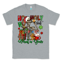 Heather Grey ho ho holy shit what a year christmas skeleton Classic Tee - Jasminsmagicworld