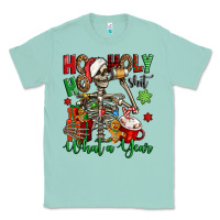 Ho Ho Holy Shit What A Year Christmas Skeleton Classic Tee | Teevron