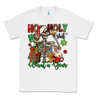 White ho ho holy shit what a year christmas skeleton Classic Tee - Jasminsmagicworld